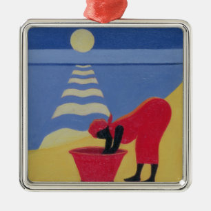 By the Sea Shore 1998 Metal Ornament