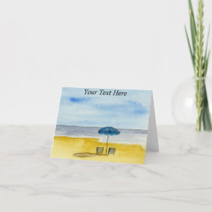 By The Sea Thank You Card
