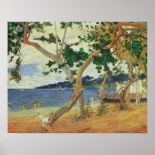 By the Seashore, Martinique, 1887 (oil on canvas) Poster