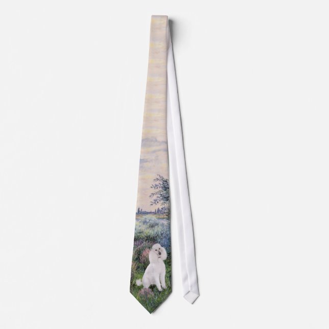 By the Seine (Monet) - Standard Poodle (W) Tie (Front)
