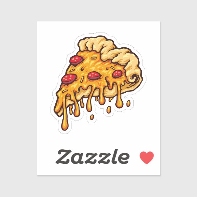 By the Slice Pizza Sticker (Sheet)