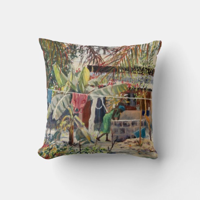 By the Wall 2009 Throw Pillow (Front)