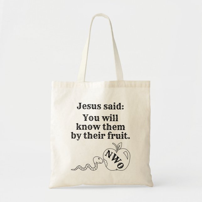 By Their Fruit Budget Tote Bag (Front)