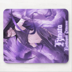 Byakugan Princess – Purple Anime Aura Mousepad