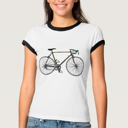 Bycicle Ladies Melange Ringer T-shirt