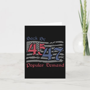 Byck By 45 47 Popular Demand Funny America Flag Tr Card