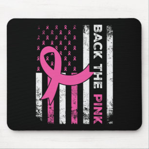 Byck The Pink Ribbon American Flag Breast Cancer A Mouse Pad