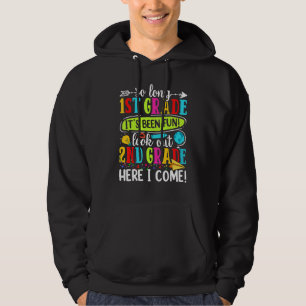 Bye 1st Grade Look Out Second Grade Here I Come Ba Hoodie