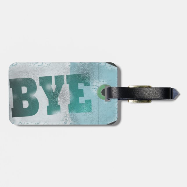 Bye Airplane Style Tag (Back Horizontal)