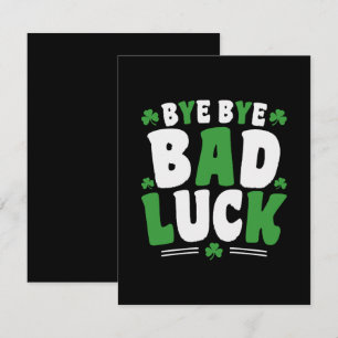 Bye Bye Bad Luck Enclosure Card
