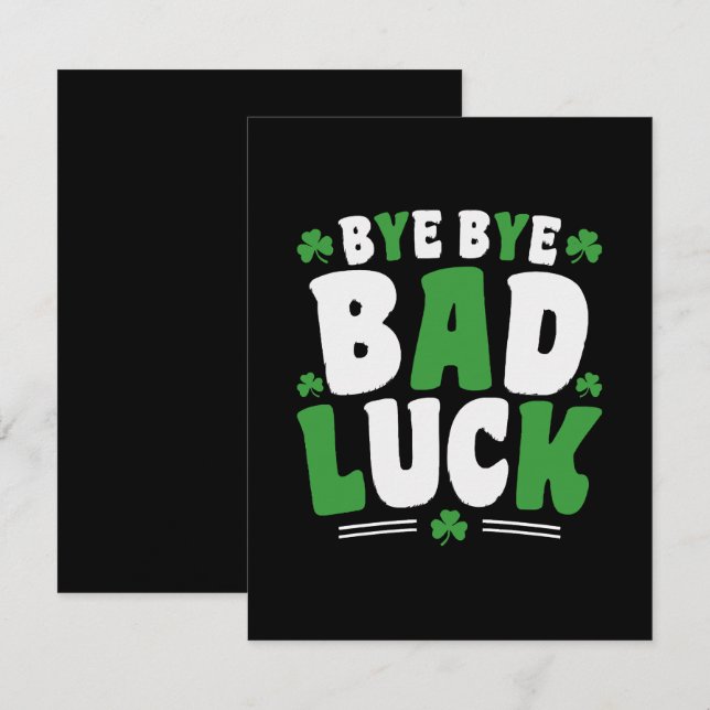 Bye Bye Bad Luck Enclosure Card (Front/Back)