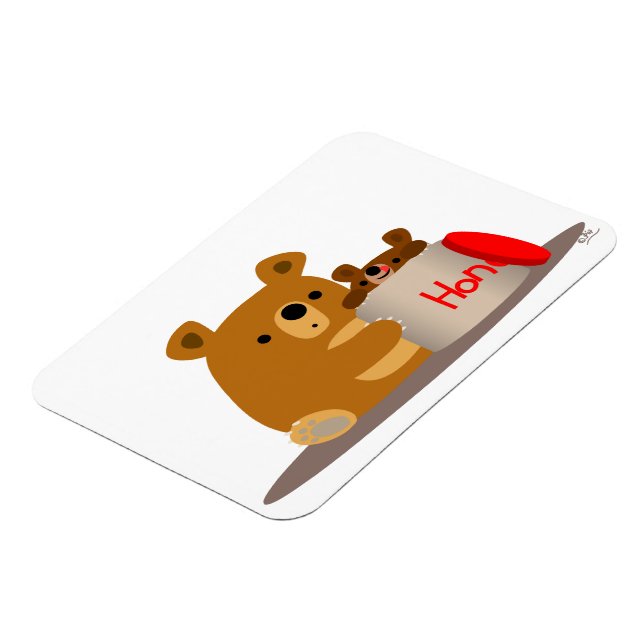 Bye Bye Honey ! Magnet souple pour les ours en car (Côté Gauche)