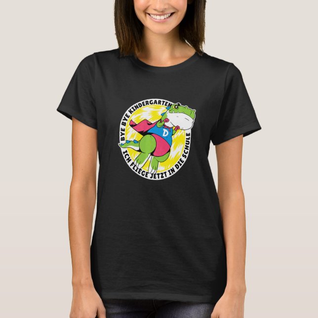 Bye Bye Kindergarten Dinosaur T-Shirt (Front)