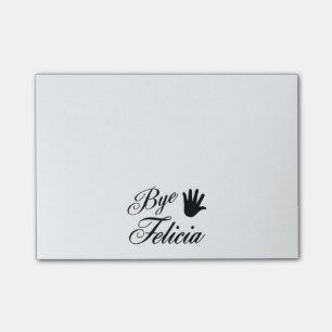 Bye Felicia Fancy Waving Hand Post-it Notes