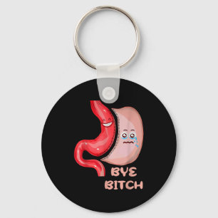 Bye Funny Gastric Sleeve Surgery Stomach  Keychain