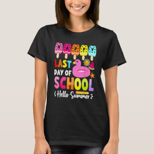 Bye School Hello Pool Summer Beach Happy Last Day  T-Shirt