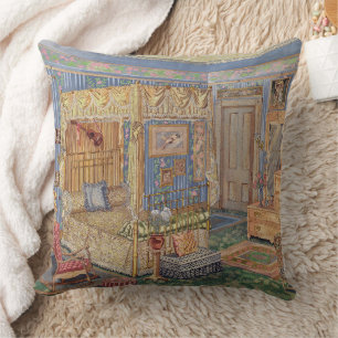 Bygone Old Fashioned Charm Throw Pillow