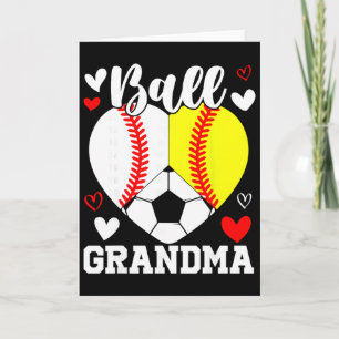 Byll Grandma Funny Bysebyll Softbyll Soccer Card
