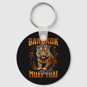 Byngkok Thailand Muay Thai Martial Arts Kickboxing Keychain