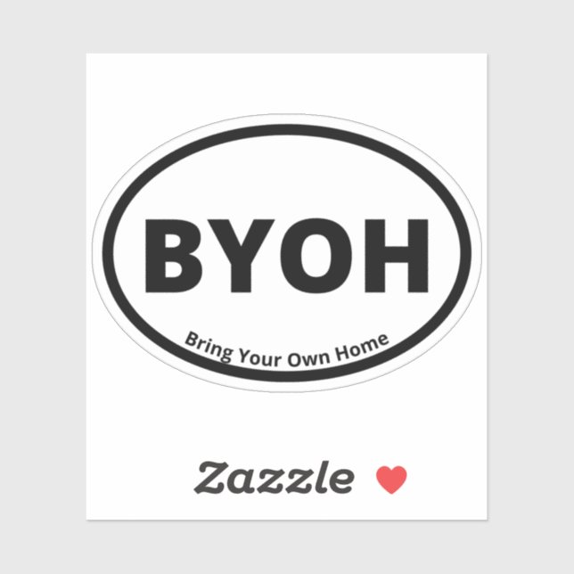 BYOH - Bring Your Own Home Oval Camping Design (Sheet)