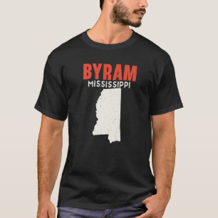 Byram Mississippi USA State America Travel Mississ T-Shirt