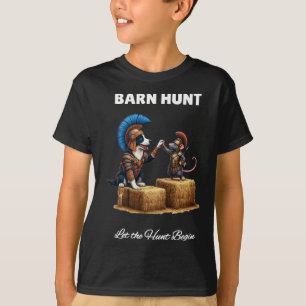 Byrn Hunt Lover - Cute Warrior Rat And Border Coll T-Shirt