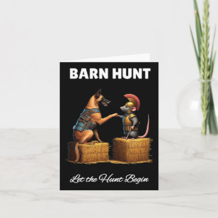 Byrn Hunt Lover - Cute Warrior Rat And Malinois Sh Card