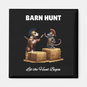 Byrn Hunt Lover - Cute Warrior Rat And Staffordshi Magnet