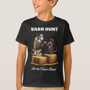 Byrn Hunt Lover - Warrior Rat Blue Merle Tri Borde T-Shirt