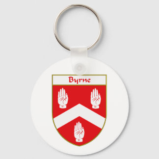 Byrne Coat of Arms/Family Crest Keychain