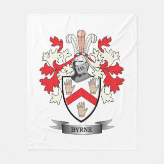 Byrne Coat of Arms Fleece Blanket