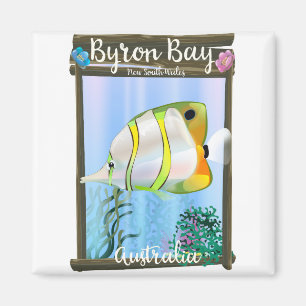 Byron Bay Australia travel poster. Magnet