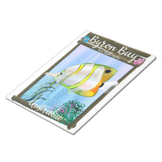 Byron Bay Australia travel poster. Notepad