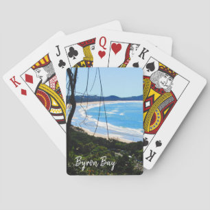 byron bay beach playing cards