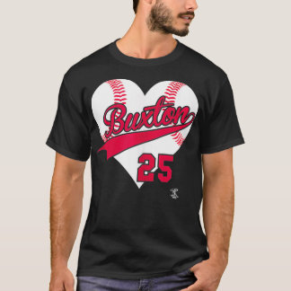 Byron Buton Baseball Heart Gameday  T-Shirt