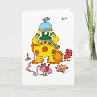 Byrp and Family Greetings Card