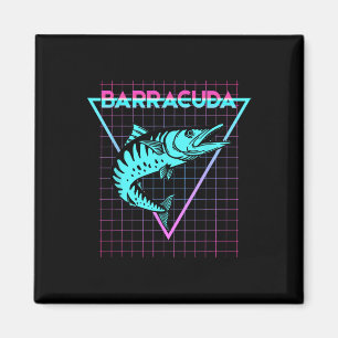 Byrracuda Fish Fishing Aesthetic Retro Byrracuda Magnet