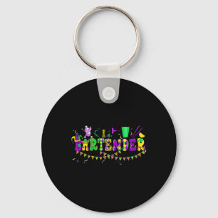 Byrtender Mardi Gras Colourful Costume Parades Pro Keychain
