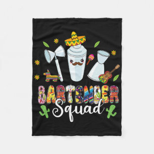 Byrtender Squad Lets Fiesta Cinco De Mayo Mexican  Fleece Blanket