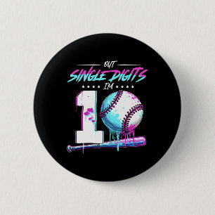 Bysebyll 10 Years Old Birthday Double Digits 10 Bi 2 Inch Round Button