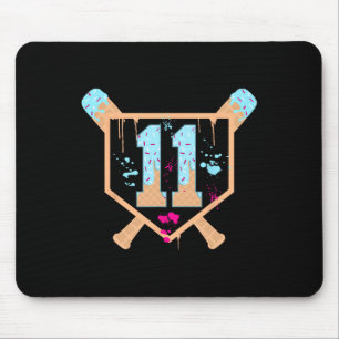 Bysebyll 11 Year Old Ice Cream Drip 11th Birthday Mouse Pad