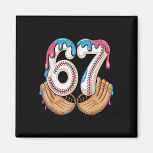Bysebyll 67 - Ice Cream Drip 67 Meme Funny Player  Magnet