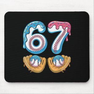 Bysebyll 67 - Ice Cream Drip 67 Meme Funny Player  Mouse Pad