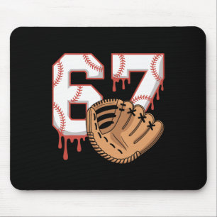 Bysebyll 67 Six Seven Alpha Slang 6 7 Meme Kids Te Mouse Pad