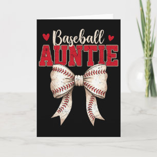 Bysebyll Auntie Coquette Bow Game Day Mothers Day Card