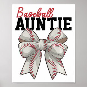 Bysebyll Auntie Vintage Sport Lover Auntie Mothers Poster