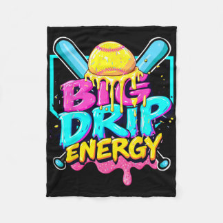 Bysebyll Big Drip Energy Boys Ice Cream Dripping B Fleece Blanket