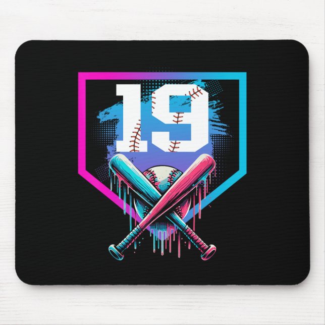 Bysebyll Birthday Boy Drip 19th Player 19 Years Ol Mouse Pad (Front)