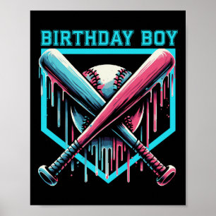 Bysebyll Birthday Drip For Boys Youth Boys Bysebyl Poster