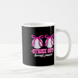 Bysebyll Breast Strike Out Breast Cancer Awareness Coffee Mug